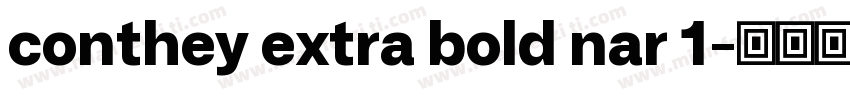 conthey extra bold nar 1字体转换